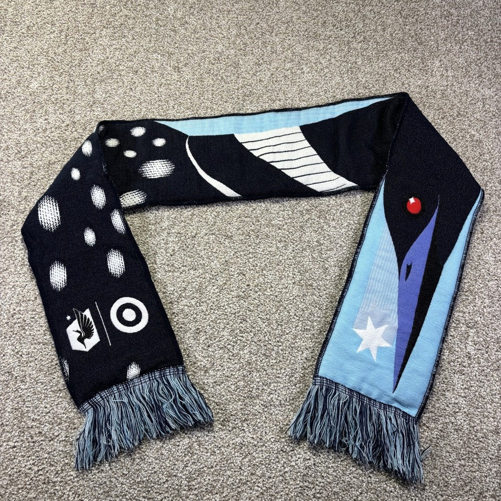 Minnesota United FC Scarf Mens One Size Blue MLS Soccer Knit Target Loon